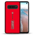 Samsung Galaxy S10 Plus - Smart Skal med Silikonring Röd