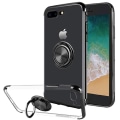 Pikkukuva 3 / 11: iPhone 7 Plus - Praktiskt Silikonskal FLOVEME med Ringh�llare Röd