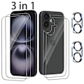 Miniatyrbillede 1 af 11: 3-in-1 iPhone 16 plus Fram- & Baksida + Kameralinsskydd