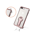 Miniatyrbillede 11 af 11: Effektfullt PLATED Skal för iPhone 8 (Ställfunktion) Röd