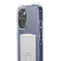 Miniatyrbilde 3 av 6: iPhone 14 Plus - Skyddande Skal med Korthållare Genomskinlig