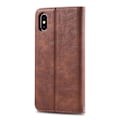 Miniatyrbilde 6 av 11: iPhone XS Max - Smart Praktiskt Plånboksfodral Brun Brun