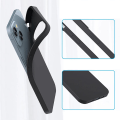 Pikkukuva 9 / 11: iPhone 15 PLUS - Mattbehandlat Skyddsskal med Stötdämpande Silikon Svart Black