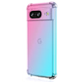 Miniatyrbilde 1 av 11: Google Pixel 8 - Flexibelt Skyddsskal i Silikon för Bättre Grepp Rosa/Grön