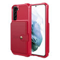 Miniatyrbilde 4 av 5: Samsung Galaxy S21 Plus - Stilrent Skal med Korthållare Roséguld