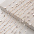 Miniatyrbild 9 av 10: Stilsäkert Glasögonsnöre Senilsnöre (Pärlor) Flat Pearl