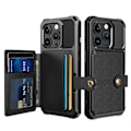 Miniatyrbild 11 av 11: Elegant plånboksfodral i lyxigt PU-läder för iPhone 15 Pro Grön