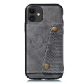 Pikkukuva 11 / 11: iPhone 12 Mini - Stilrent Retro Skal med Korthållare Svart