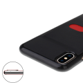 Miniatyrbillede 10 af 11: iPhone XR - HANMAN Stilsäkert Smart Skal med Kortfack Roséguld
