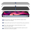 Miniatyrbillede 6 af 11: iPhone 14 Pro Max Skärmskydd med sekretessfunktion (2-pack) Transparent