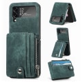 Miniatyrbilde 9 av 11: Samsung Galaxy Z Flip 3 - Mobilskal med Korthållare Grön