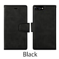 Miniatyrbillede 1 af 11: iPhone 6/6S Plus - Exklusivt Dubbelfunktion Plånboksfodral Svart