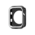 Pikkukuva 1 / 11: iWatch 4/5 - Stilrent Skyddande TPU Skal Svart/Vit 40mm