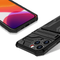 Pikkukuva 3 / 4: iPhone 14 Pro Max - Smart Skal med GÖMD Korthållare Svart