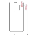 Miniatyrbilde 8 av 11: iPhone 11 Pro 3-PACK Fram- & Baksida 2.5D Skärmskydd 9H HD-Clear Transparent/Genomskinlig