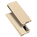 Pikkukuva 1 / 11: Samsung Galaxy S20 Plus - Praktiskt Smart Plånboksfodral Guld