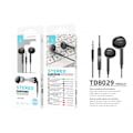 Miniatyrbillede 2 af 4: Eleganta Svarta In-Ear Hörlurar med Mikrofon Svart