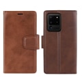Pikkukuva 1 / 11: Samsung Galaxy S20 Ultra - Stilsäkert Plånboksfodral Brun