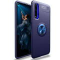 Miniatyrbilde 4 av 11: Huawei Nova 5T - Kraftfullt Skyddsskal med Ringhållare Svart
