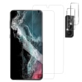 Miniatyrbillede 1 af 11: 2-PACK Galaxy S21 FE Skärmskydd + Kameralinsskydd HD 0,3mm Transparent