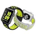 Miniatyrbillede 8 af 11: Apple Watch 38mm - NORTH EDGE Stilrena Silikonarmband Svart/Röd L