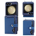 Pikkukuva 4 / 11: Samsung Galaxy Z Flip 6 Plånboksfodral med Kortfack & Justerbar Axelrem Svart