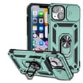 iPhone 14 Plus - Skyddande Skal med Ringhållare Grön
