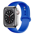 Miniatyrbillede 1 af 11: Klassisk holdbart silikonearmbånd til Apple Watch 38mm/40mm/41mm Blå M