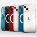 Pikkukuva 2 / 11: Magnetiskt skyddsskal med trådlös laddning för iPhone 13 Transparent