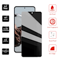 Miniatyrbillede 2 af 10: 2-PACK Redmi Note 11 Pro 5G Skärmskydd Anti-Spy HD 0,3mm Svart