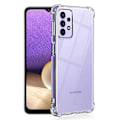 Pikkukuva 1 / 3: Samsung Galaxy A32 - Tyylikäs iskuja vaimentava silikonisuojus Transparent/Genomskinlig
