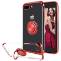 Miniatyrbillede 5 af 11: Smart Silikonskal med Ringh�llare - iPhone 8 Plus Svart