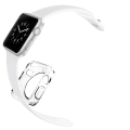 Pikkukuva 5 / 5: Skyddande Apple Watch Series 1/2/3 Silikonskal Transparent/Genomskinlig 38mm