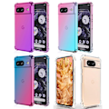 Pikkukuva 7 / 11: Google Pixel 8 - Flexibelt Skyddsskal i Silikon för Bättre Grepp Rosa/Grön