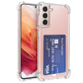 Pikkukuva 9 / 11: Samsung Galaxy S21 1 Set Skal med Korthållare & Mjukt Skärmskydd Transparent