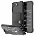 Pikkukuva 1 / 11: iPhone 6 Plus/6S Plus - Praktiskt Skal med Kortfack Svart
