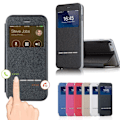 Miniatyrbild 4 av 11: iPhone X - Smartfodral Fönster - Svarsfunktion - Ställ Blå