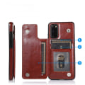 Miniatyrbillede 9 af 11: Elegant Skyddsskal med Kortfack - Samsung Galaxy S20 Plus Svart