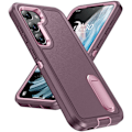 Pikkukuva 3 / 11: Galaxy S24 Armor Duty Kickstand Skal - Skydd och Funktion i Ett Orange