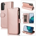 Miniatyrbillede 1 af 11: Samsung Galaxy S21 Plus - Stilrent Praktiskt Plånboksfodral Roséguld