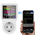 Miniatyrbillede 1 af 8: WIFI Smart Socket Digital Wattmätare Elmätare Vit