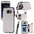 Miniatyrbillede 7 af 11: Praktiskt Skal med Kortfack Samsung Galaxy S7 Edge (NKOBEE) Röd