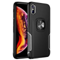 Miniatyrbild 5 av 11: iPhone XS MAX - Praktiskt Leman Skal med Ringhållare Guld