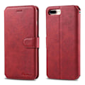 Miniatyrbillede 1 af 11: iPhone 7 Plus - Professionelt Yazunshi Wallet Cover Röd