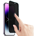 Pikkukuva 8 / 11: 2-Pack Ceramic Skärmskydd 2.5D Svart Spy för iPhone 15 Plus Svart