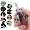 Miniatyrbilde 2 av 11: Professionell Slittålig Multifunktionell 9 i 1 Fickkniv Silver