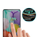 Miniatyrbillede 6 af 11: Samsung A71 2.5D Anti-Spy Skärmskydd Ram 9H 0,3mm Svart Svart