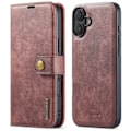Miniatyrbillede 9 af 11: iPhone 16 - Exklusivt Plånboksfodral i Läder Röd