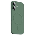 Miniatyrbillede 5 af 11: iPhone 16 - Skydd & Stil Med Magnetiskt Silikonskal i Flera färger Ljusgrön