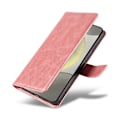 Miniatyrbild 9 av 11: S24 Plus - Elegant Läderplånboksfodral i 6 färger Rosa guld
